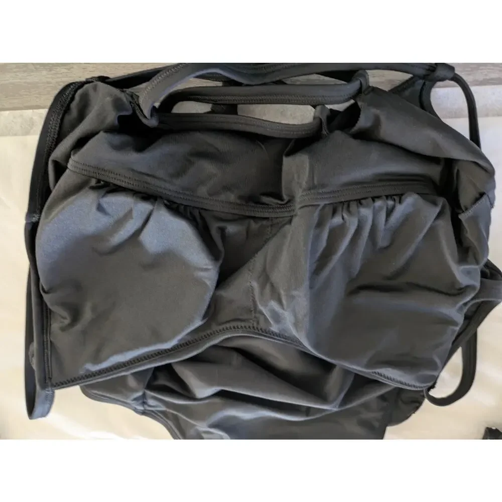 Cupshe black Alluring One-Piece Swimsuit with Lace-Up Back Detail - Picture 8 of 9